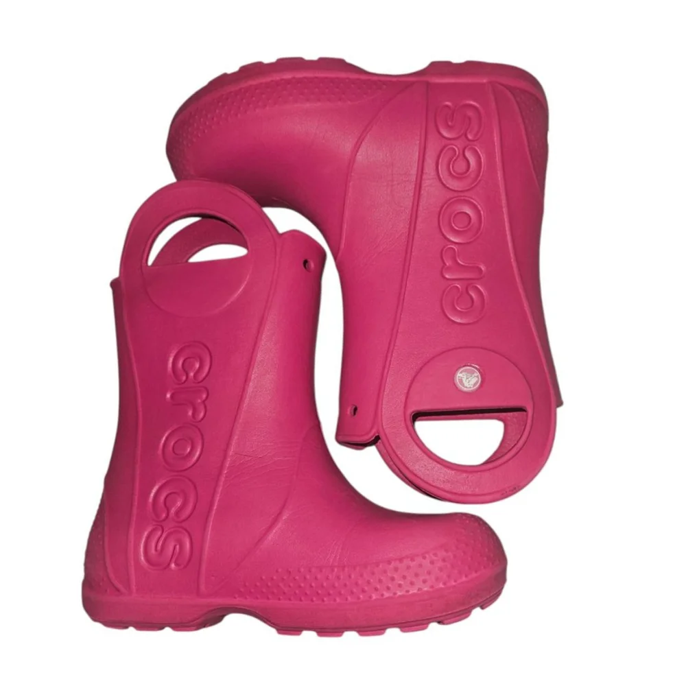 Crocs Kids Handle It Rain Boots (Little Girl) Size 1